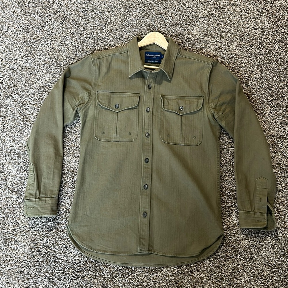 Freenote Utility Shirt, Size S, Green